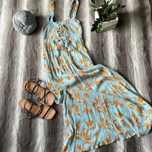Blue and Orange Forever 21 Dress